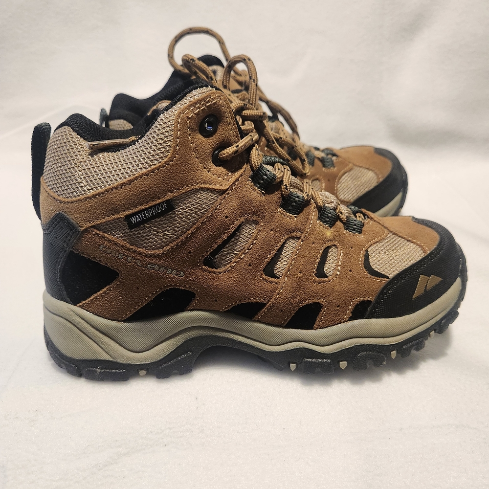 Kids Waterproof Hiking Boots - Brown and Black